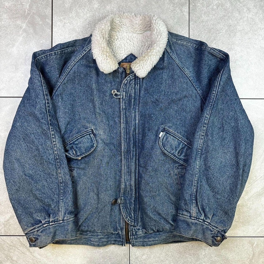 Levis Denim Sherpa Lined Jacket Large